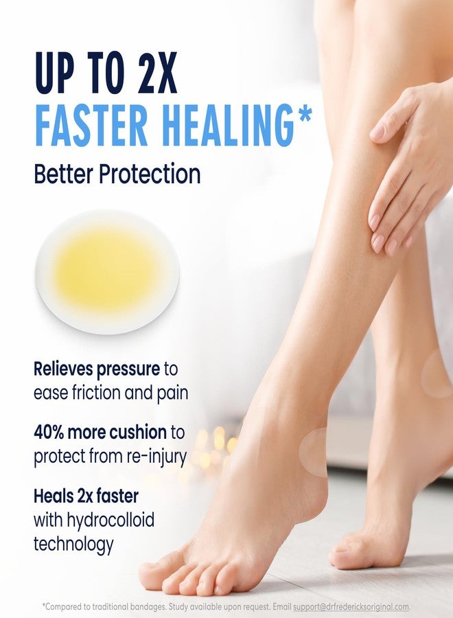 Dr. Frederick's Original Better Blister Bandages - 12ct - Water Resistant - 40% More Cushioning - Hydrocolloid Bandages for Foot, Toe, & Heel - Blister Pads for Prevention & Recovery - Variety Pack - Image 3